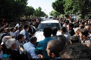 گزارش تصویری/استقبال پر شور مردم زادگاه امام از سید حسن خمینی