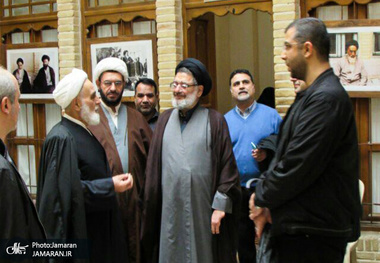 بازدید حجت الاسلام والمسلمین ناطق نوری از بیت امام خمینی(س) در نجف اشرف