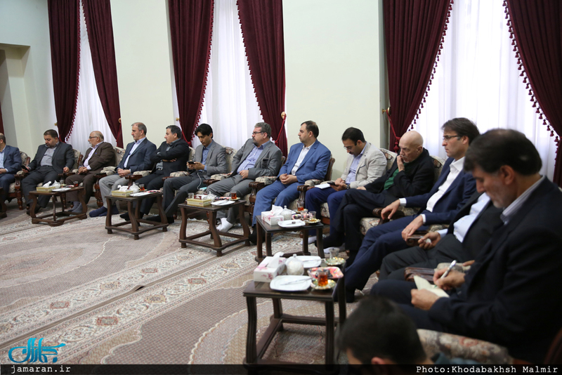 دیدار اعضای شورای اسلامی شهر تهران با سید حسن خمینی 