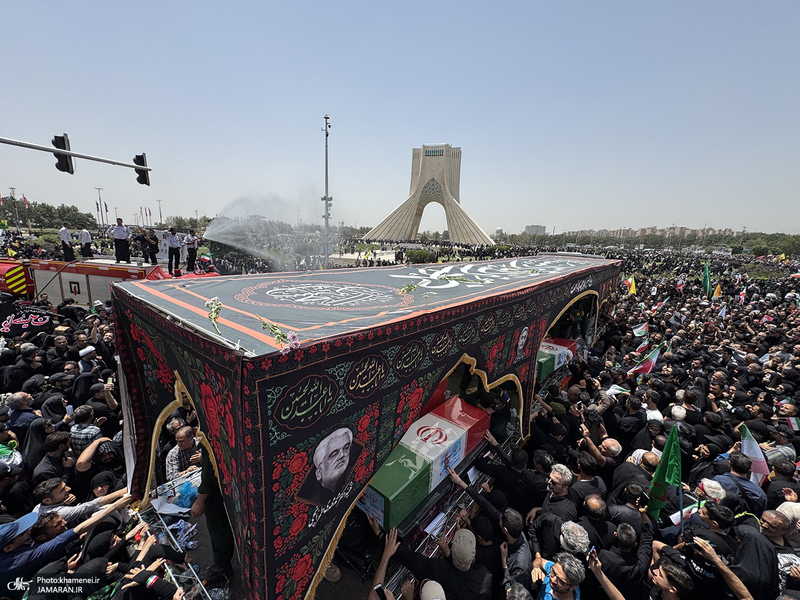 مراسم تشییع شهدای جنگ تحمیلی رژیم صهیونیستی در تهران-7