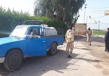 اردوگاه پناهجویان افغان در گتوند ضدعفونی شد