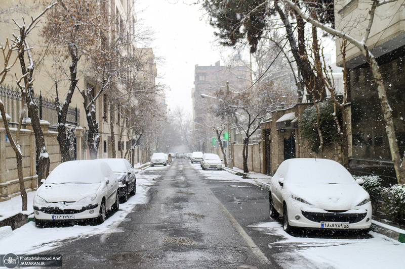 برف امروز تهران - 25 دیماه 1401