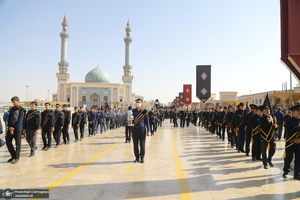 دسته عزاداری خادمین حرم مطهر حضرت معصومه (س) در سالروز شهادت امام رضا (ع)