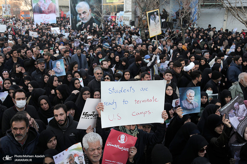 حضور میلیون ها تهرانی در تشییع پیکر مطهر سردار قاسم سلیمانی - 4