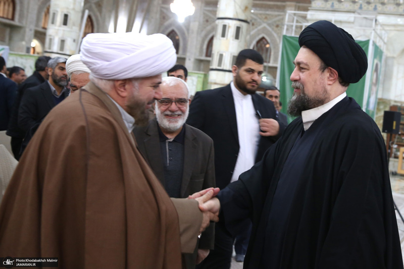 دیدار رئیس و اعضای کمیته امداد با سید حسن خمینی