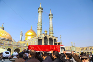 مراسم تشییع آیت الله مجتهد شبستری(ره) در قم