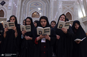 تجدید میثاق دانشجویان هشتمین دوره اردوی ملی طریق جاوید با آرمان های امام خمینی(س)