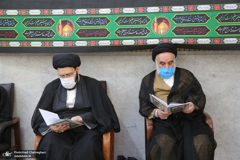 حضور مراجع و علما در بیت آیت الله العظمی صانعی(ره)-2