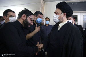 حضور سید حسن خمینی در منزل مرحوم حجت الاسلام و المسلمین دعایی (ره)