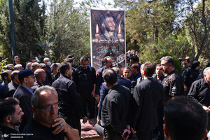 مراسم تشییع نوه حجت الاسلام و المسلمین علیخانی در حرم امام خمینی (س)