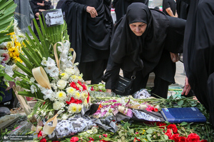 مراسم چهلمین روز شهدای جنگ تحمیلی ۱۲ روزه در قطعه 42 بهشت زهرا (س)