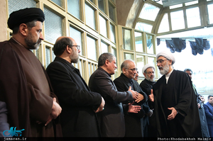 مراسم وداع با پیکر آیت الله هاشمی رفسنجانی(ره) در حسینیه جماران