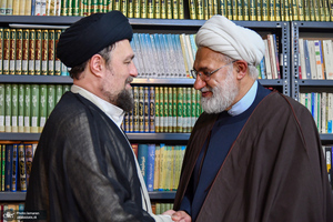دیدار مدیر حوزه علمیه خراسان با سید حسن خمینی