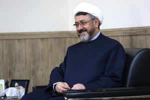 دیدار نرجس سلیمانی با دکتر علی کمساری ریاست موسسه تنظیم ونشرآثار امام خمینی (س)