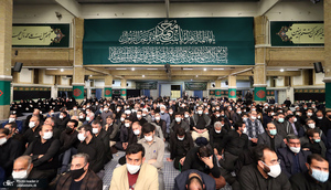 اولین شب مراسم عزاداری حضرت فاطمه‌ زهرا (س) در حسینیه امام خمینی