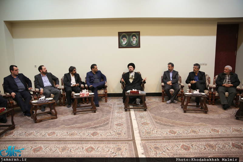دیدار جمعی از اعضای انجمن صنفی مدیران رسانه با سید حسن خمینی
