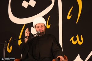 مراسم عزاداری شهادت امام جعفر صادق (ع) در مسجد اعظم قم