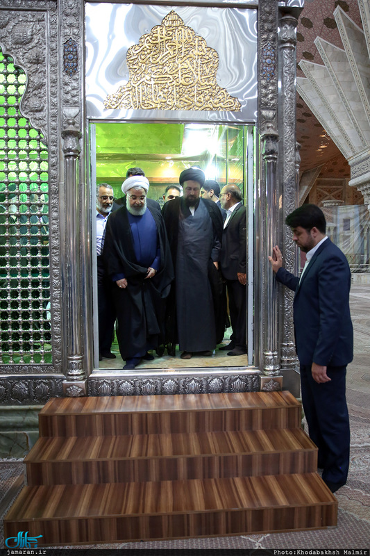 تجدید میثاق رئیس جمهوری و هیات دولت با آرمان های حضرت امام(س)