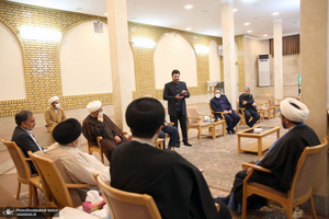 دیدار سرپرست موسسه تنظیم و نشر آثار امام خمینی(ره) با نماینده آیت الله العظمی سیستانی در قم / شهرستانی