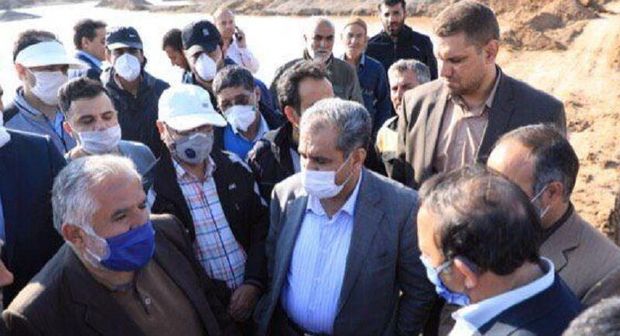 استاندار قزوین از سربند رودخانه خررود در اسفروین بازدید کرد
