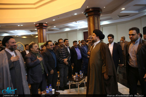 دیدار دبیر کل و اعضای حزب مردم سالاری با سید حسن خمینی