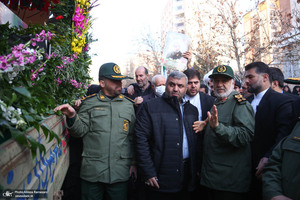 تشییع پیکر شهدای مدافع حرم در شهرک شهید محلاتی