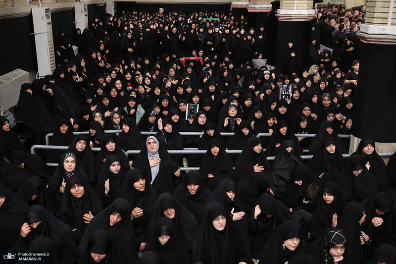 آخرین شب مراسم عزاداری محرم در حسینیه امام خمینی