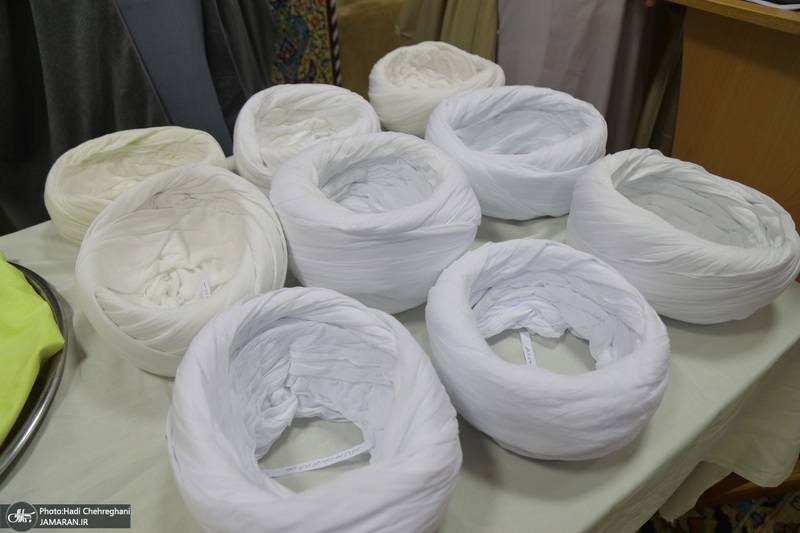 عمامه گذاری طلاب به مناسبت نیمه شعبان