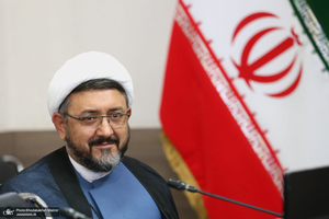 دیدار سرپرست موسسه تنظیم و نشر آثار امام خمینی(س) با مدیر حوزه علمیه خراسان / سید مصباح عاملی