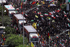 مراسم تشییع شهدای جنگ تحمیلی رژیم صهیونیستی در تهران-7