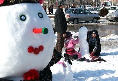 جشنواره آدم برفی در شورابیل برگزار شد