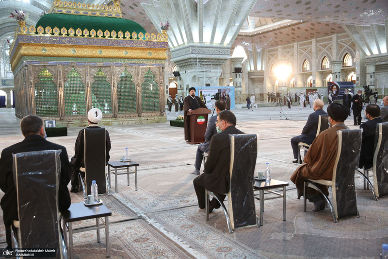 تجدید میثاق رئیس و نمایندگان مجلس شورای اسلامی با آرمان‌های امام خمینی(س)