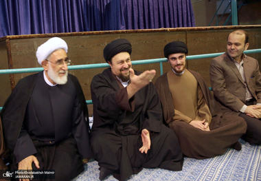 دیدار جمعی از اعضای حزب جمهوریت ایران اسلامی با سید حسن خمینی‎