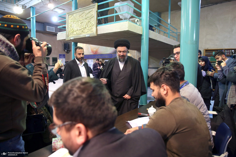 حضور سید یاسر خمینی در  انتخابات مجلس شورای اسلامی و مجلس خبرگان رهبری