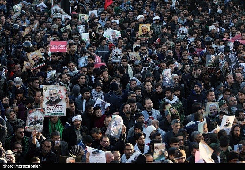 مراسم تشییع و خاکسپاری سردارحاج قاسم سلیمانی در کرمان