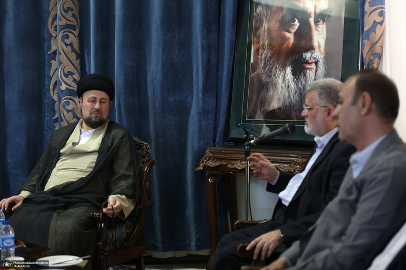 دیدار استاندار تهران و مدیران استان با سید حسن خمینی