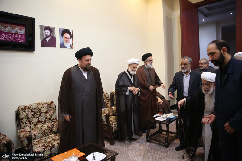 حاشیه تجدید میثاق هیأت رئیسه و اعضای مجلس خبرگان رهبری با آرمان های امام خمینی(س)
