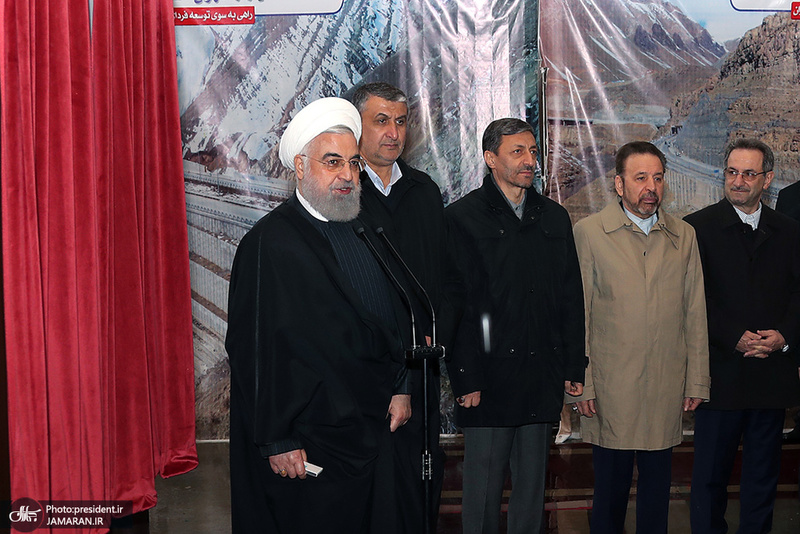 افتتاح منطقه یک آزاد راه تهران - شمال با حضور رئیس جمهور