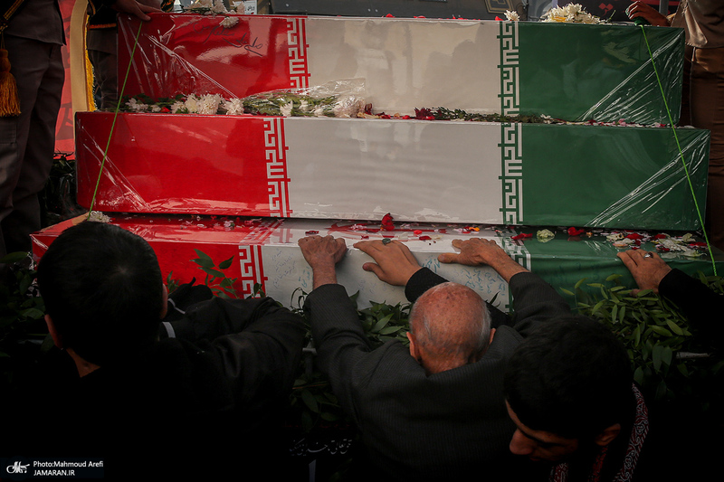 مراسم تشییع پیکرهای مطهر 100 شهید گمنام در تهران-4