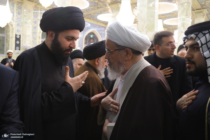 مراسم ترحیم و بزرگداشت آیت الله سید محمدعلی شیرازی در مسجد اعظم قم