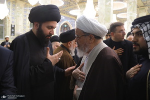 مراسم ترحیم و بزرگداشت آیت الله سید محمدعلی شیرازی در مسجد اعظم قم