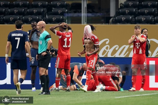 عکس و ویدیوی مصدومیت دردناک ستاره بایرن مونیخ و اشک دوناروما