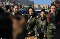 تصاویری از اجرای دور دوم توافق مبادله اسرا در غزه و تحویل 4 نظامی اسیر زن  (5)