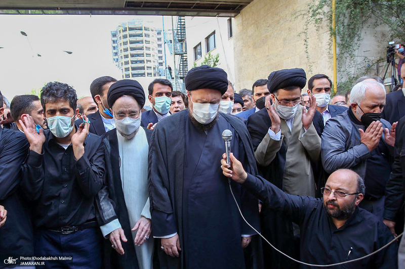 مراسم تشییع پیکر حجت الاسلام و المسلمین سید محمود دعایی از موسسه اطلاعات