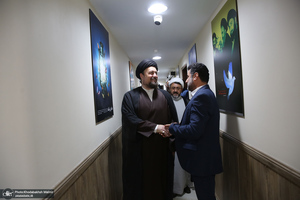 بازدید سید حسن خمینی از موسسه تنظیم و نشر آثار امام خمینی (س)