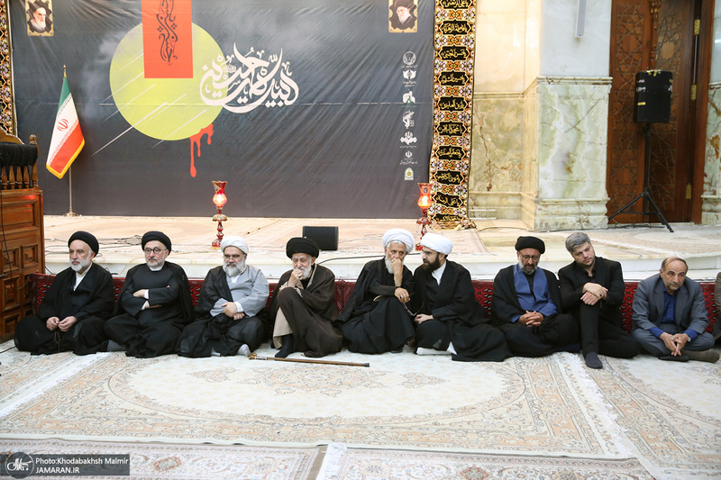 مراسم عزادارای شب عاشورا در حرم مطهر امام خمینی