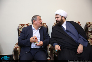 دیدار شهردار و اعضای شورای اسلامی شهر تهران با سید حسن خمینی