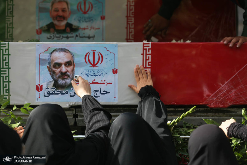 مراسم تشییع شهدای جنگ تحمیلی رژیم صهیونیستی در تهران-2
