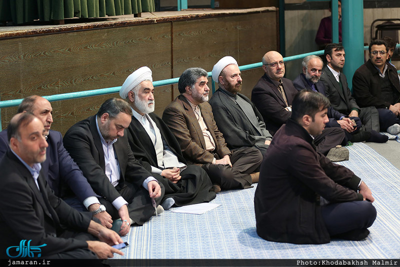 دیدار استاندار و جمعی از مدیران استان تهران با سید حسن خمینی