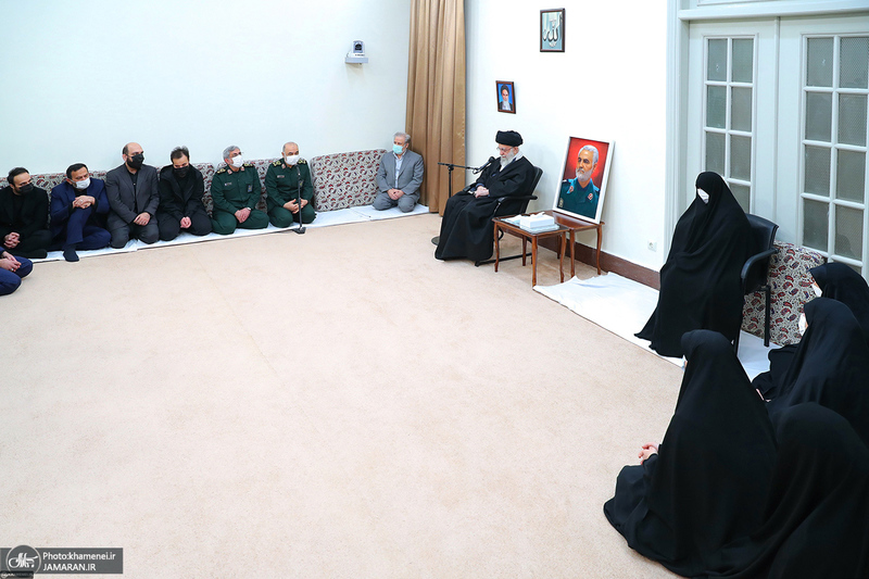 دیدار خانواده و اعضای ستاد بزرگداشت سردار سلیمانی با رهبر معظم انقلاب